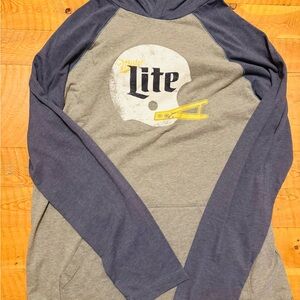 District Blue and Grey Hoodie